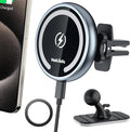 Magjieyx for Magsafe Car Mount Wireless Charger Magnetic Fast Charging Compatible with iPhone 16,15,14,13,12,Pro Max,Mini,Magsafe Case, Air Vent and Stick On Dashboard Car Phone Holder