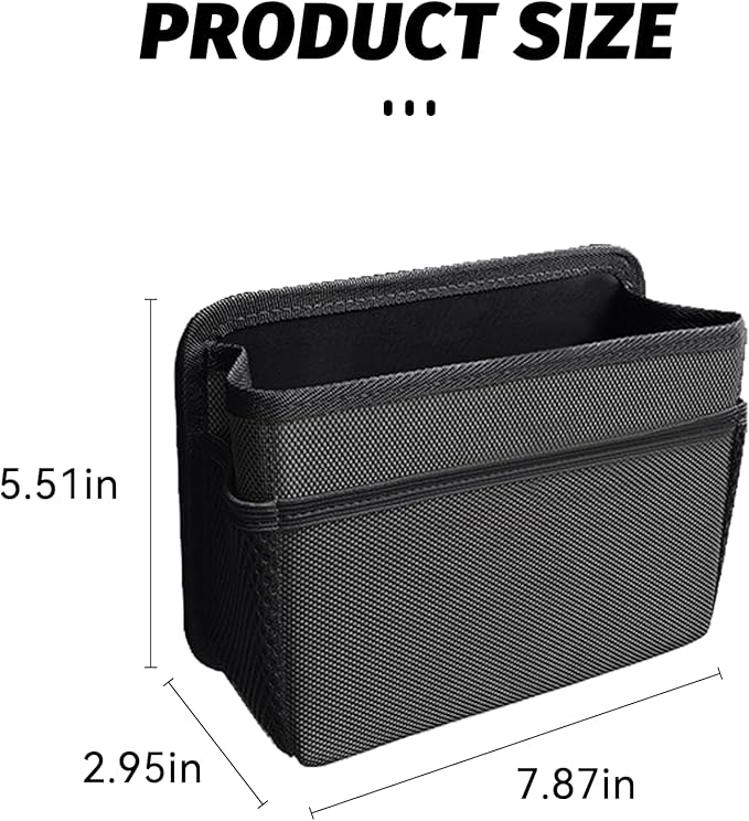 Car Trash Can, Foldable Mini Vehicle Trash Bin Garbage Organizer Holder, Waterproof Hanging Mini Auto Dustbin Accessories Storage Container for Vans, SUVs (black)