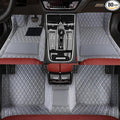 TREGOO All Weather Car Mats Custom Fit Non Slip Floor Mats for 1998-2025 Cars Personalized Leather Protection Pads Suitable for Men Women (Grey)