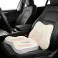 Car Seat Cushion & Lumbar Support Set, Memory Foam Seat Cushion for Long Sitting & Driving, Ideal for Truck Bus Van Drivers, Office Chair Cushion Set