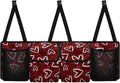 Car Trunk Organizer, Valentine'S Day Heart Hanging Seat Back Storage Organizer with Large Pockets, Space-Saving Backseat Car Organizer, Large Capacity Collapsible Bag for Most Vehicles