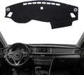 KEYOOG Dashboard Cover Dash Mat Fit for K-ia Optima /K5 2020-2017 (Cover Extended Edition,W/o HUD Models),Car Dash Board Mat Anti-Glare Carpet,Non-Slip Pad Sunshield Protector (Black)