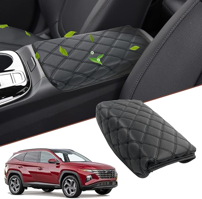 SKTU Update for 2022 2023 2024 Hyundai Tucson Center Console Cover 2022 2023 2024 Santa Cruz Armrest Cover Seat Box Cover Protector 2022 2023 2024 Tucson Accessories Center Console Soft Cushion