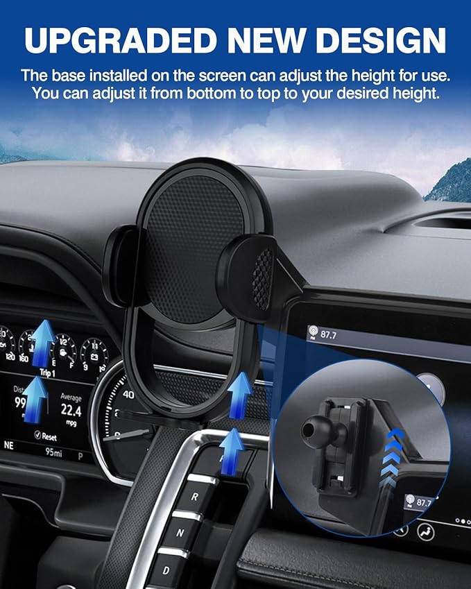 Autorder Car Phone Holder for 2021-2024 Chevrolet Tahoe/Suburban/GMC Yukon Accessories Phone Mount 10.2-Inch Screen Cell Phone Automobile Cradles Hands-Free 360 Degree Rotation