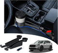 Seat Gap Filler Compatible with Honda CR-V.Deeper Than Standard Retail Models(7.5cm)|Added Cup Holder (2 Fixed Points) + Hooks + Charging Cable Port |2pcs Black| Free Window Break Hammer 1pcs|