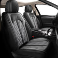 TTX LIGHTING Seat Covers Fit for Ford Expedition 2011-2026 Front Seat Covers Faux Leather Car Seat Covers Breathable Waterproof Car Seat Protector (2 Seats, Black&Grey)