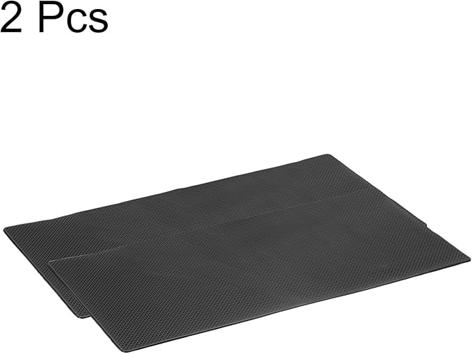 HARFINGTON 2pcs Car Dashboard Anti-Slip Mat 15.7" x 8" Universal Sticky Dash Pad Washable Reusable Car Non-Slip Mats for Phone Keys Sunglasses Electronic Devices, Black