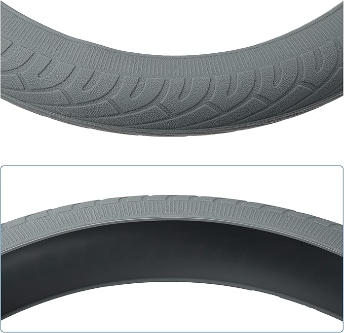 uxcell Universal Gray Silicone Anti-Slip Steering Wheel Cover Protector for Car Vehicle