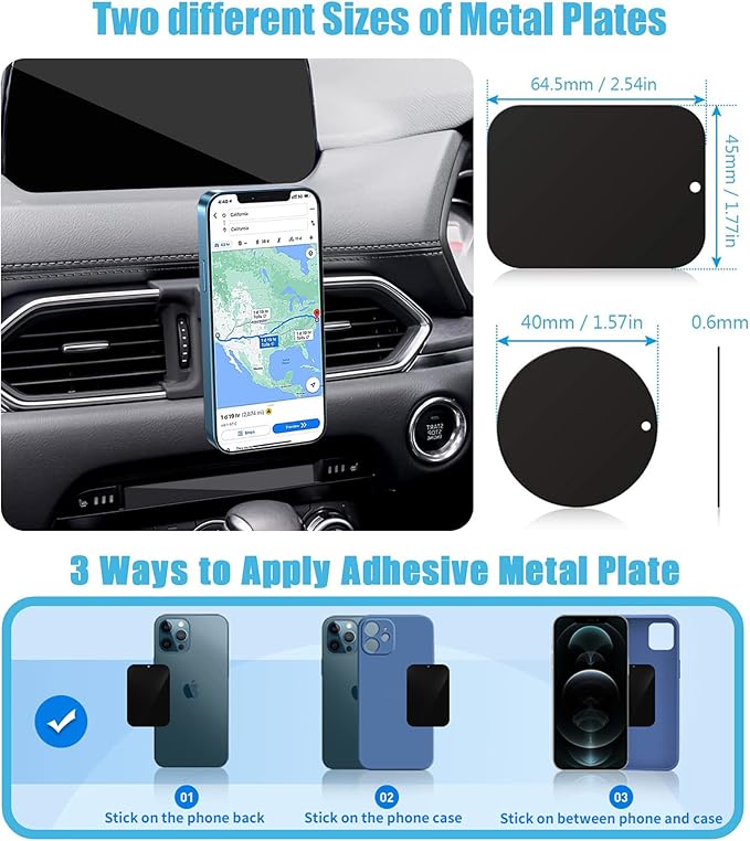 Car Phone Holder, Air Vent Phone Holder, Car Mount for Mazda CX5 2017-2024, Magnetic Navigation Stand Fit for iPhone, Samsung, All Phones