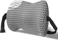 sproerden Lumbar Support Pillow with Adjustable Straps for Lower Back Pain Relief. Memory Foam Lumbar Support Pillow for Car, Bed, Office Chair, Gaming Chair, Recliner, Improves Posture (Gray)