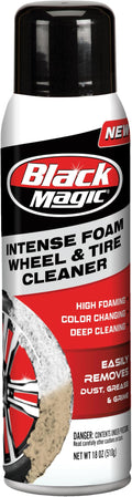 Black Magic 120253 Intense Foam Wheel & Tire Cleaner w/High Foaming Deep Clean Formula to Remove Dirt, Grime & Brake Dust - Cherry Scent