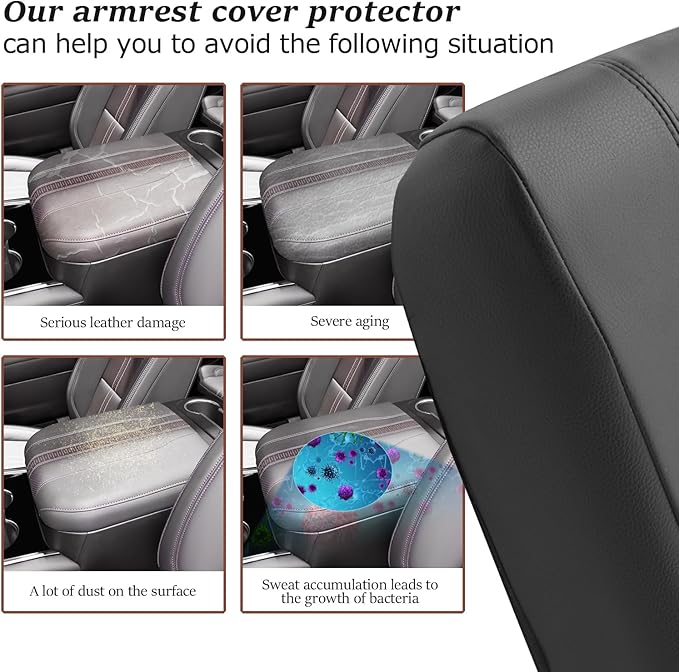 SKTU 2025 2026 Tahoe Center Console Cover for 2025 2026 Chevrolet Tahoe/Suburban Armrest Cover 2025 2026 Chevy Suburban Seat Box Cover 2025 2026 Chevy Tahoe Accessories Center Console Cushion