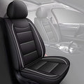 YORKNEIC Front Seat Covers Fit for Volvo XC60 2010-2017: First Row Faux Leather Car Seat Cover Protector Cushion (2 Front Set,Black)