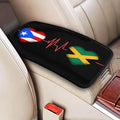 Auto Center Console Pad Puerto Rico Porto Rico Puerto Rican and Jamaica Flag Be of one Mind Car Armrest Cover Armrest Seat Handrail Box Cover Cushion Universal Decoration Protector Accessories