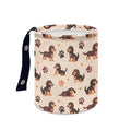 Dachshunds Car Trash Bin Hanging, Waste Basket - Cute, Portable, Collapsible, Waterproof Rubbish Bag for Back Seat, Hanging Headrest