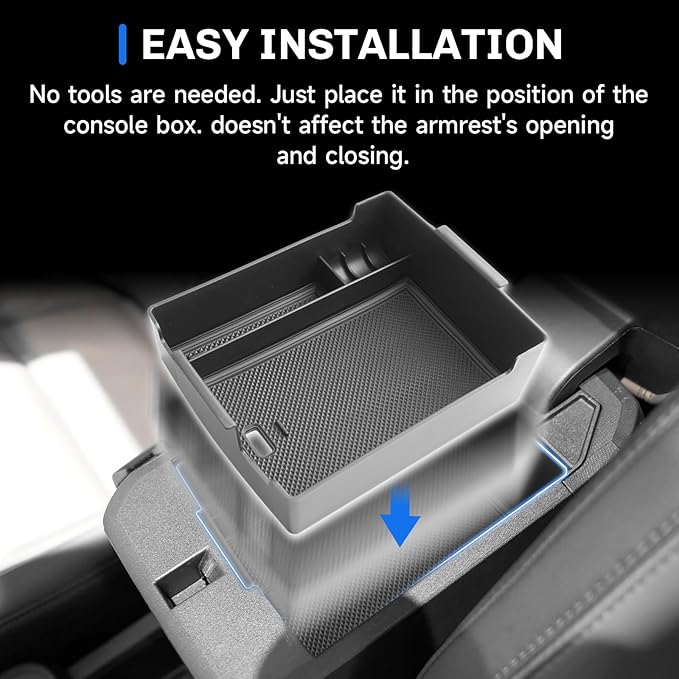 SXCY 2PCS for 2025 2026 Ford Maverick Armrest Organizer + Dashboard Organizer Tray for 2025 2026 Ford Maverick Accessories Console Tray 2025 2026 Maverick Behind Dash Center Console Organizer Tray