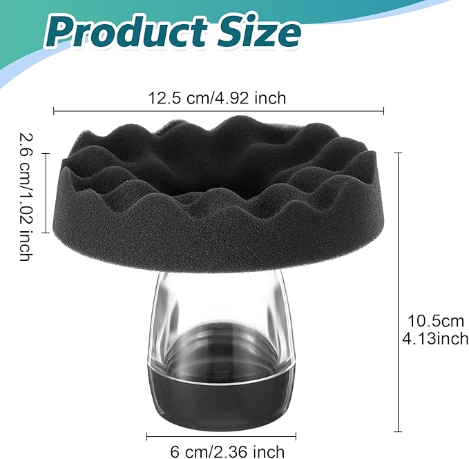 2 Pack Large Tire Shine Applicator Reusable, Tire Dressing Cleaner Applicator Works with Shine and Gels, Professional Car Detailing Foam Sponge Tool Car Cleaning Supplies