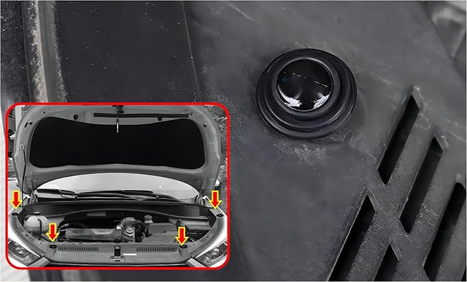 Car Door Protector-Door Handle Shielding Film, Door Dampening Pads, and Door Corner Guards for All Car Models - Noise Reduction & Anti-Scratch Solution (Orange)