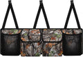 Car Storage Organizer New Version, Woods Camouflage Hanging Trunk Organizer with 4 Functional Storage Bags, Car Trunk Storage Bag for SUV Truck MPV VAN