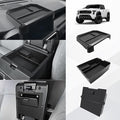 Muslogy Center Console Organizer Compatible with 2024 2025 Toyota Tacoma 4th Gen Accessories Interior Storage Box Insert Tray Phone Pocket(Dash Tray for 8-inch Screen+Console Organizer+Hidden Box)
