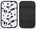 Black and White Spotted Car Center Console Cushion Pad,Waterproof Armrest Seat Box Cover Protector,Comfortable Car Decor Accessories Fit for Most Cars, Vehicles, SUVs