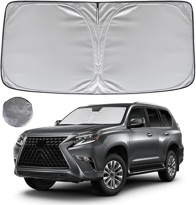 KAYZT Windshield Sun Shade for 2023-2025 2026 Lexus RX 350 RX350h RX450h RX500h RX350 Foldable Sunshade Front Window Custom Fit Car Accessories