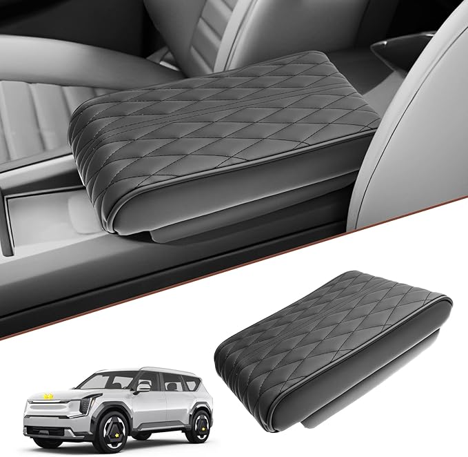 SKTU for 2024 2025 2026 Kia EV9 Armrest Cover for 2024 2025 2026 Kia EV9 Center Console Cover Kia EV9 2024 2025 2026 Accessories 2024 2025 2026 EV9 Center Console Cushion EV9 Seat Box Cover Soft