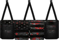 CLOHOMIN American Flag Car Truck Organizer Red Camo Cargo Storage Bag with 4 Pockets Collapsible Backseat Hanging Organizer Fashion Car Accessories for Women Men