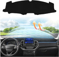 CARTIST Suede Dashboard Cover Fit for Ford Bronco Sport 2021 2022 2023 2024 2025 Dash Board for Ford Bronco Sport Accessories Mat Non-Slip Dash Mat Sunshade Glare UV Rays Protector