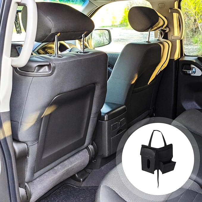 Felt Car Organizer Backseat Storage Bag 2Pcs Set Hanging Auto Seats Pouch with Multi Pockets for Car Interior Storage and Travel Accessories