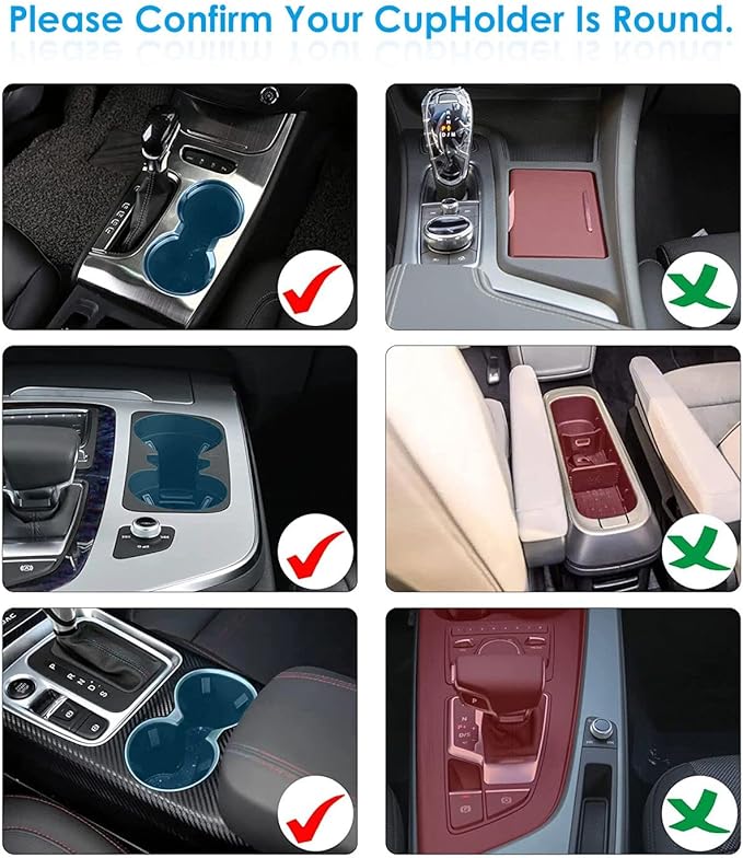 Car Cup Holder Expander Adapter for Large Water Cups,2 Drink Bottles,Cup Coffee Bottles,NATGIC 4-in-1 Cup Holders Expander for Trucks,Sedan, Vehicle Adjustable Cup Holder Expander for Mugs