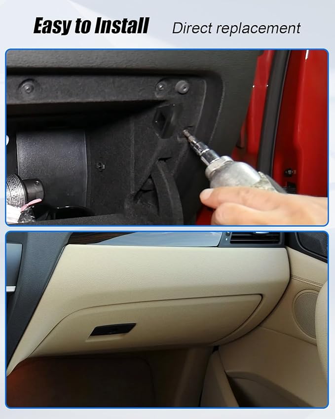 Dash Glove Box Door Lid Cover Compatible With BMW X3 F25 2011-2017 X4 F26 2015-2018 Replace 51-16-6-839-000 51166839000 51169242086, Glove Compartment Lid,Buff