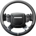 COFIT Breathable Car Steering Wheel Cover 16 inch Auto Universal Leather Wrap Non-Slip Steeringwheel Protector Automotive Interior Accessories, Grey (Suit for 15.5-16 inch)
