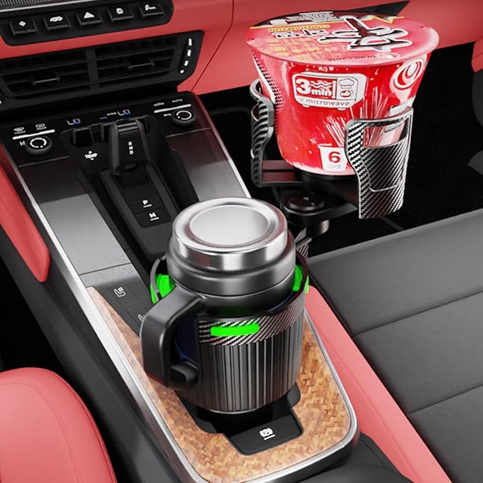 Car Cup Holder Expander Water Bottle Base fit Stanley fit owala for Yeti Rambler for Hydro Flasks 14/24/32/36/40oz -Adjustable Expandable Cup Holder Accessories for Most Cars Trucks. (BJ-2378)