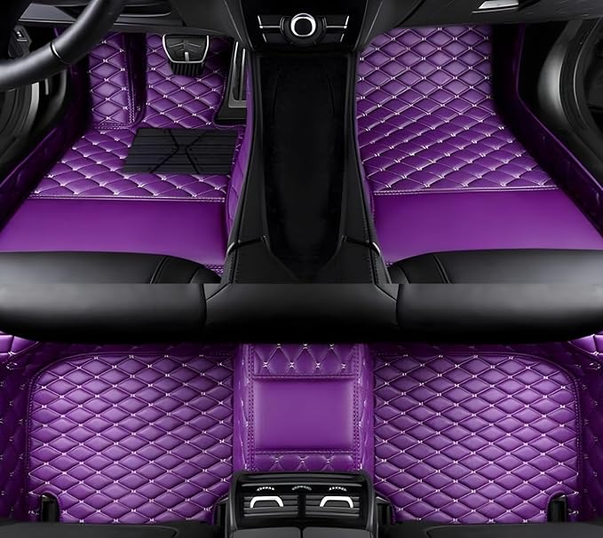 SARAHS Customized car Floor mats -Suitable for 99% of Cars, SUVs, and Trucks - car Pads to Protect Vehicle Interior Floor Accessories (Purple)