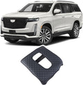 Center Console Armrest Seat Box Cover Compatible with Cadillac Escalade 2015-2020, Cushion Lid Protector Pad Anti-Scratch Interior Accessories (2015-2020 Black)