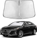 EcoNour Windshield Sun Shade Compatible for Hyundai Sonata 2014–2019 | Sedan Front Window Sunshade | Foldable Sun Visor Cover | UV Protection & Heat Reduction