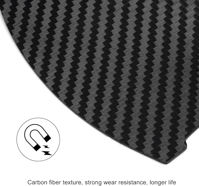 kingsea 4PCS Car Door Handle Scratch Protector, Removable Magnetic TPU 3D Carbon Fiber Texture Car Door Handle Paint Scratch Protector Sticker Universal (Style 7)