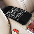 Christian Faith Jesus-With God All Things Are Possible Car Armrest Pad Center Console Cushion Cover Universal Fit Decorative Auto Accessories Handrail Box Lid Protector Soft Comfort For Most Car
