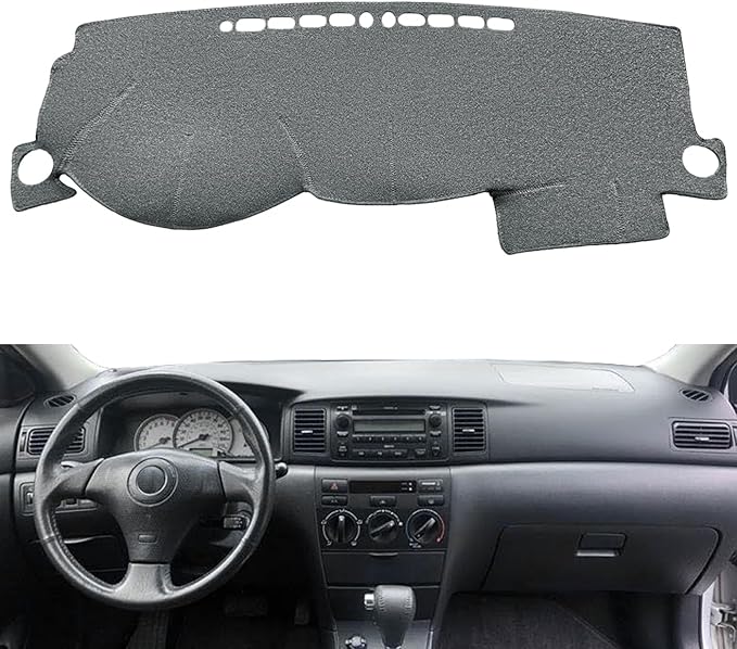 Dash Cover Mat Custom Fit for Toyota Corolla 2003 2004 2005 2006 2007 2008,Dashboard Cover Pad Cap Carpet Protector(Dark Gray) Z01