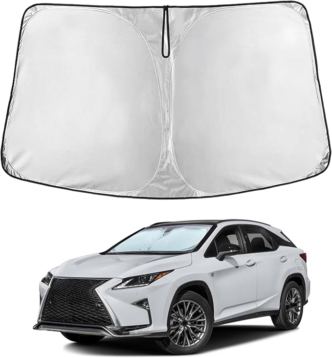 Econour Windshield Sun Shade for 2023-2026 Lexus RX 350 450h Accessories Sunshade Window Sun Visor Protector Foldable Blocks UV Rays Keep Your Car Cooler
