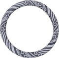 Small Ethnic Style Coarse Flax Cloth Automotive Steering Wheel Cover Anti Slip and Sweat Absorption Auto Car Wrap Cover (14''-14.25, G)