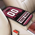 Custom Arizona Car Armrest Covers Personalized Football Style with Name Number Customized Auto Center Console Pad Car Handrail Box Cushion for Most Vehicle Decor Accessories, Fans Gift