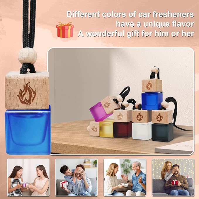 Car Air Freshener Hanging 2 Pack, Cologne Fragrance Long Lasting Car Scent Essential Oil Diffuser, Car Accessories Air Diffuser for Men