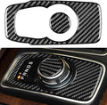 NVCNX Real Premium Carbon Fiber for Chrysler 300 Accessories 2015-2023 2016 2017 2018 2019 2020 2021 2022 S/C/Limited/Touring Center Console Rotary Gear Shift Selector Cover Interior Trim Sticker 2PCs