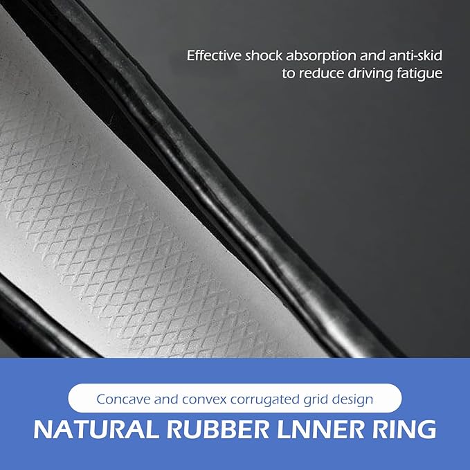 Car Steering Wheel Cover, Carbon Fiber Trim Breathable Sweat-absorbent Protector, Close Fitting Non-slip and Scratch-resistant Cover for All Seasons, for Most Cars Trucks (Black #Round)