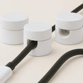 3PCS Cord Holder for Nightstand, Computer Cord Organizer for Desk, Appliance Cord Organizer, Stick-On Cable Clip for Charger, Laptop, USB, Headphones, Wire Management Set