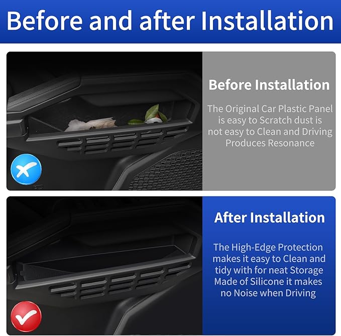Toyota Car Door Container for 2024 2025 2026 Toyota Tacoma Car Door Pocket Tray Silicone Storage Bag Interior Modification Accessories (Car Door Storage Box)