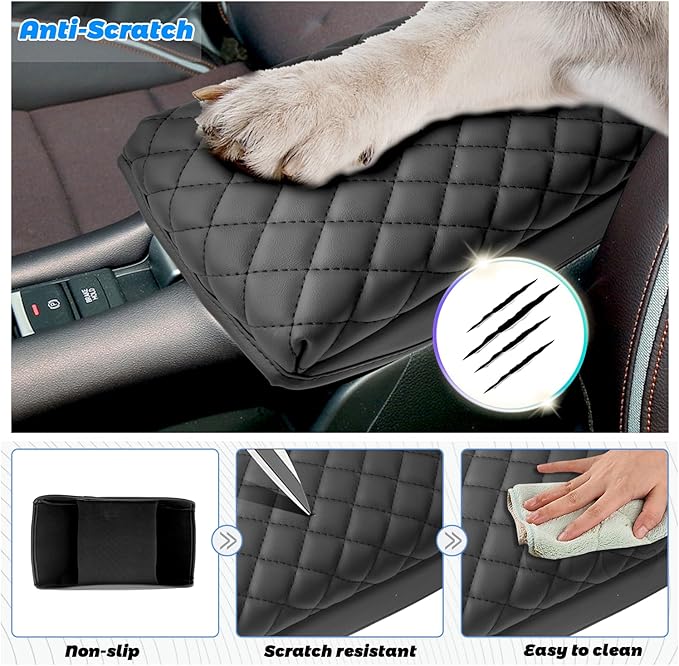 SHAOHAO Center Console Cover for 2023 2024 2025 Honda HR-V Accessories Armrest Cover 2023 2024 2025 HR-V (LX, EX-L, Sport) Car Console Arm Rest Soft Pad Lid Protection 2024 2025 HRV Scratch Ressitant