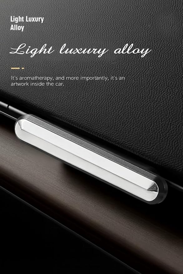 Opulux aroma diffuser Wood, metal, car vent clip,diffuser,Luxury car air freshener, tesla air freshener, natural essential oil car fragrance 1oz